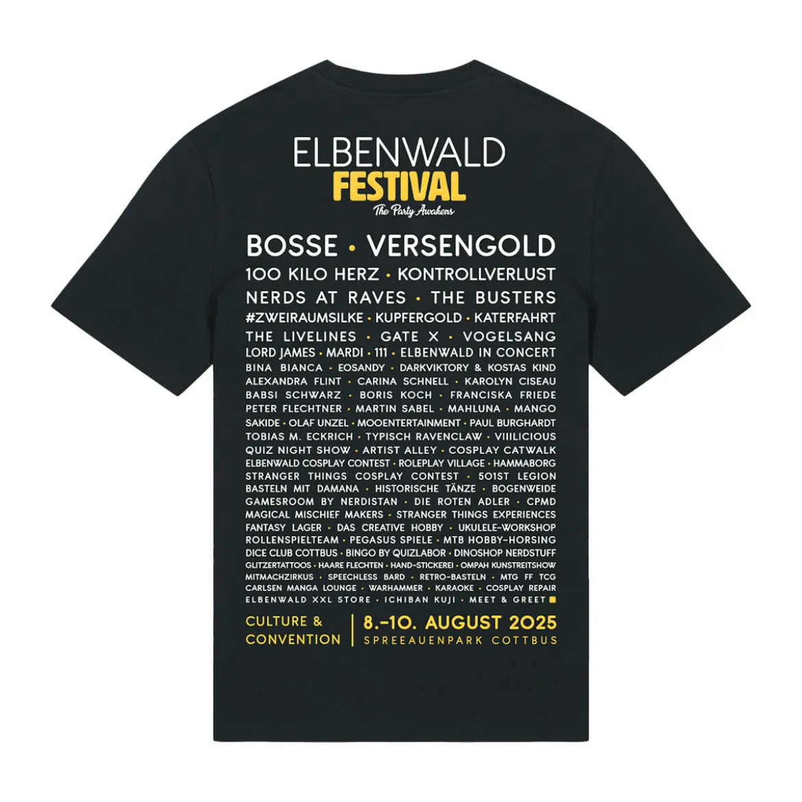 Elbenwald Festival - Tape Shirt schwarz
