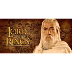 Elbenwald Herr der Ringe Tasse 20 Jahre Jubiläums Kollektion mit Gandalf Rundumdruck und Filmlogo 320 ml Keramik