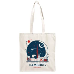 Elbenwald in Hamburg Skyline Jutebeutel