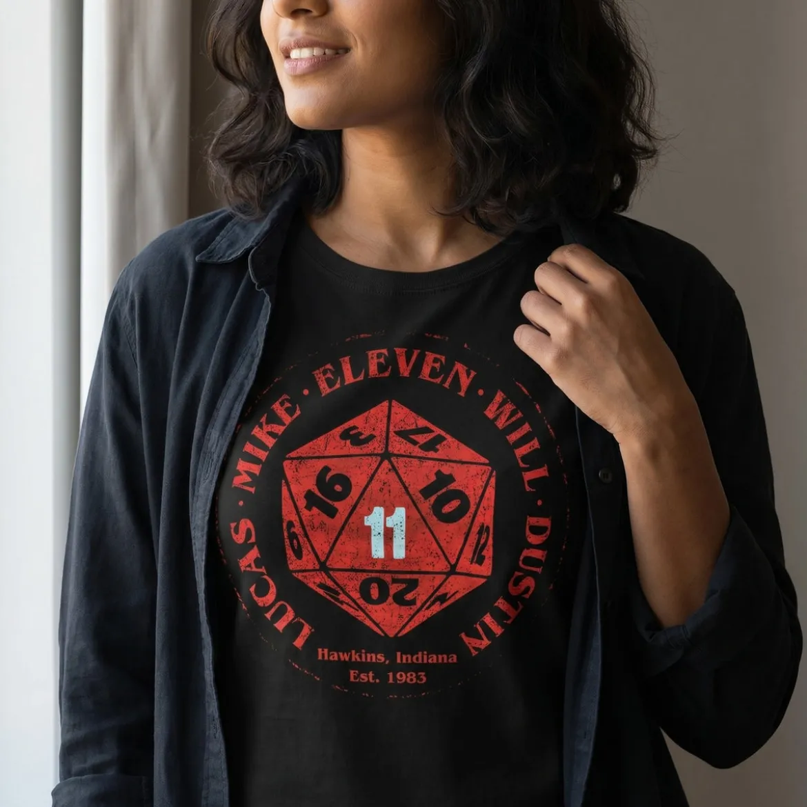 Eleven Dice T-Shirt für Stranger Things Fans