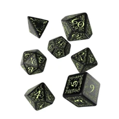Elvish RPG Würfel Set 7tlg Glow in The Dark Edition
