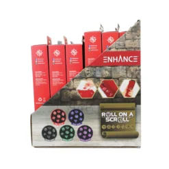 Enhance Tabletop Roll on a Scroll Würfeltasche mit Würfel Sortiment (15)