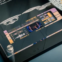 Enterprise NCC 1701-D Wandplakette mit Modell Replik - Star Trek
