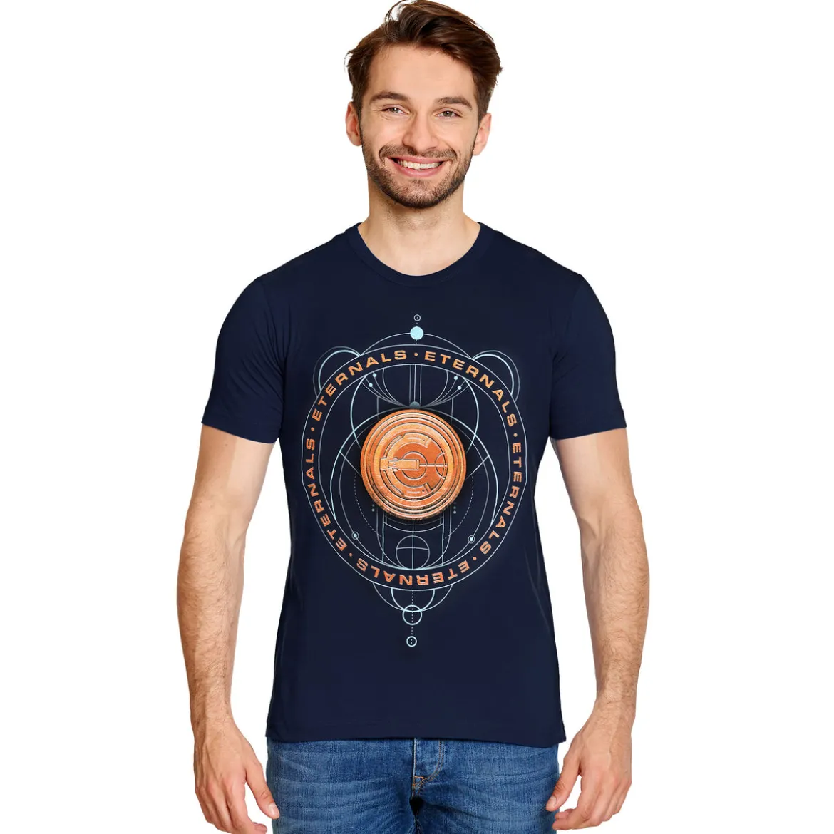 Eternals - Discs T-Shirt blau