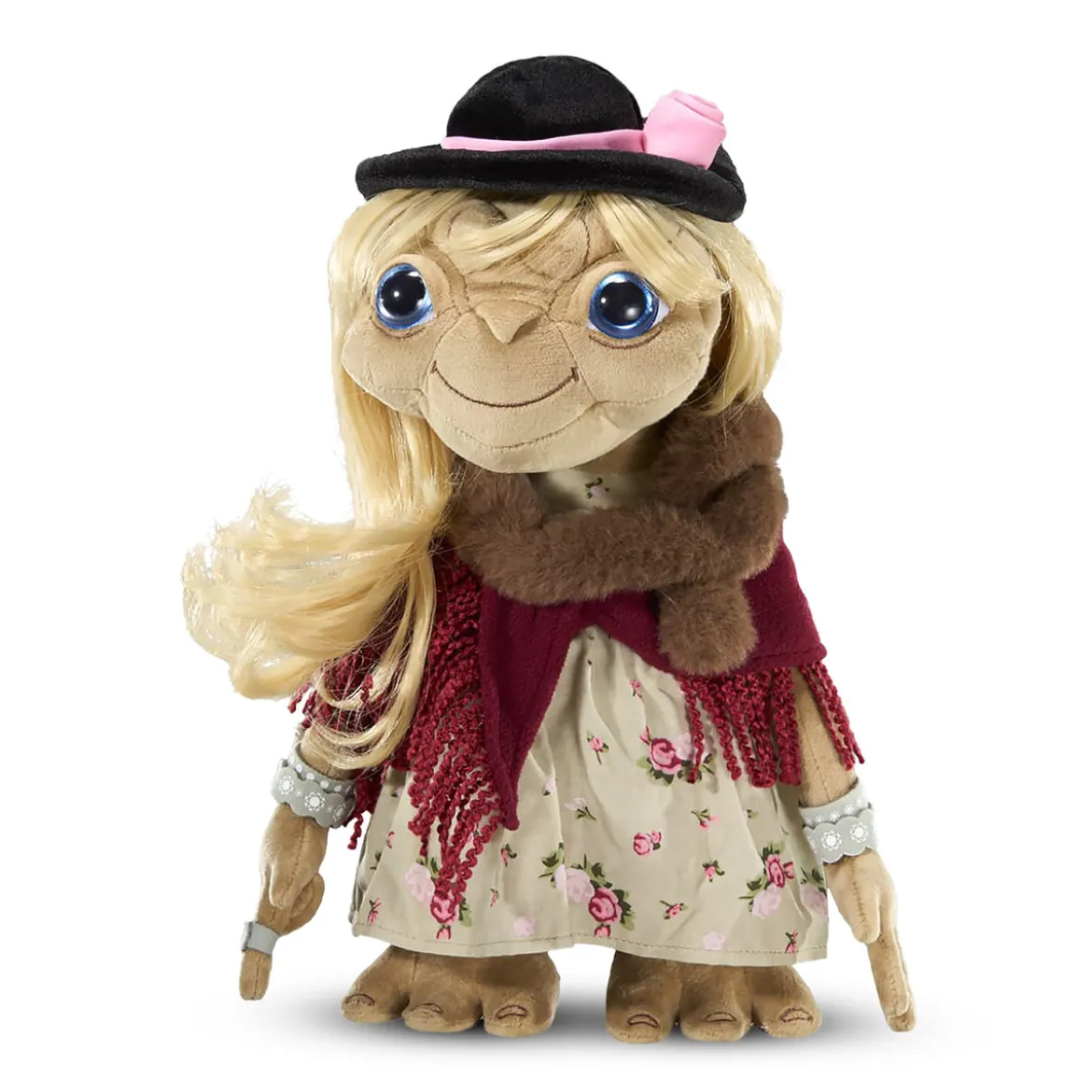 E.T. Plüsch Figur mit Kleid und Hut