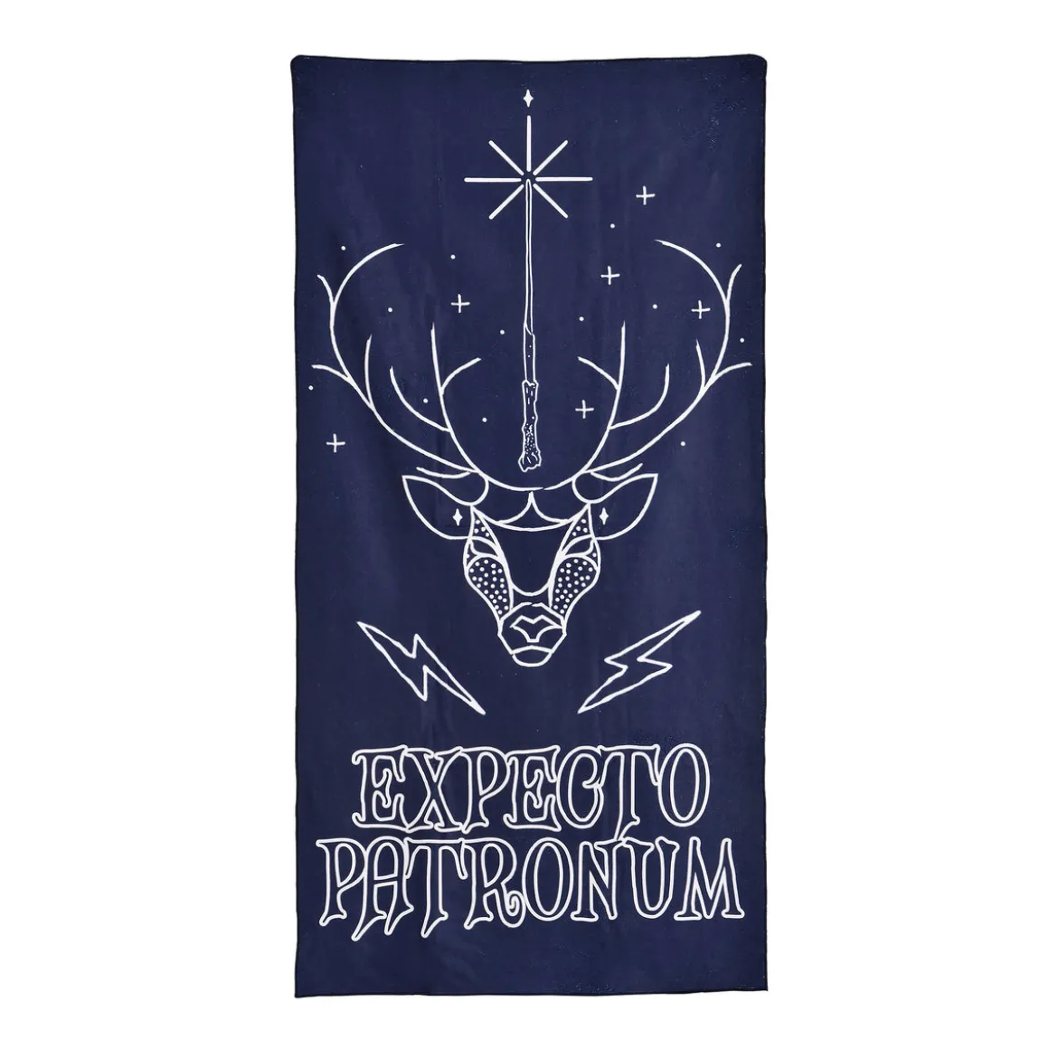 Expecto Patronum Badetuch blau - Harry Potter