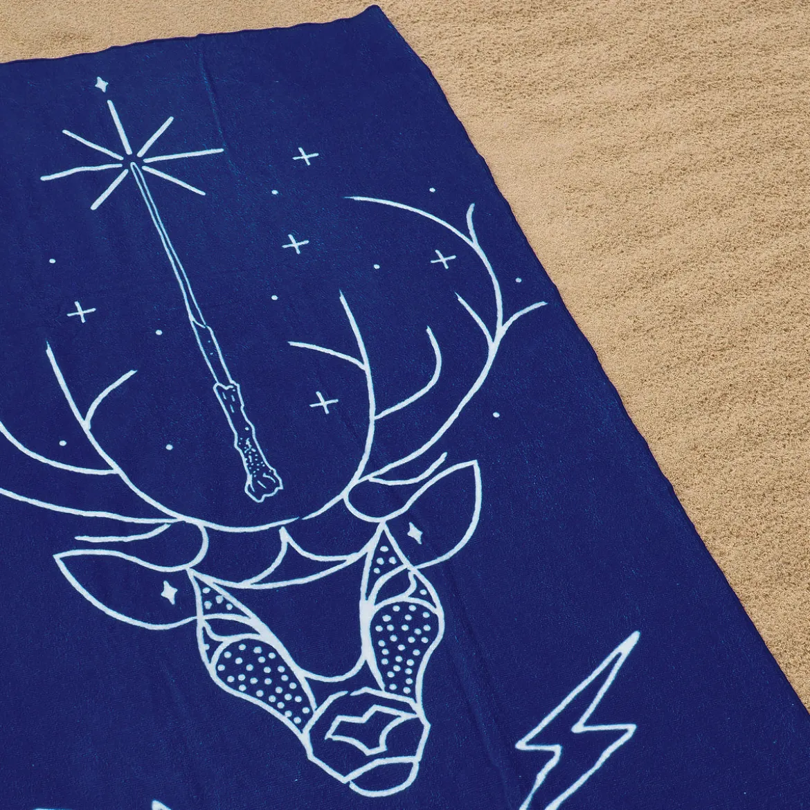 Expecto Patronum Badetuch blau - Harry Potter