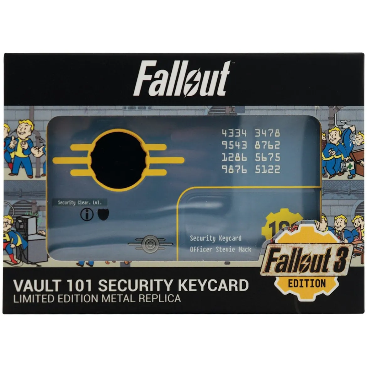 Fallout 3 Replik Vault 101 Security Keycard Limited Edition