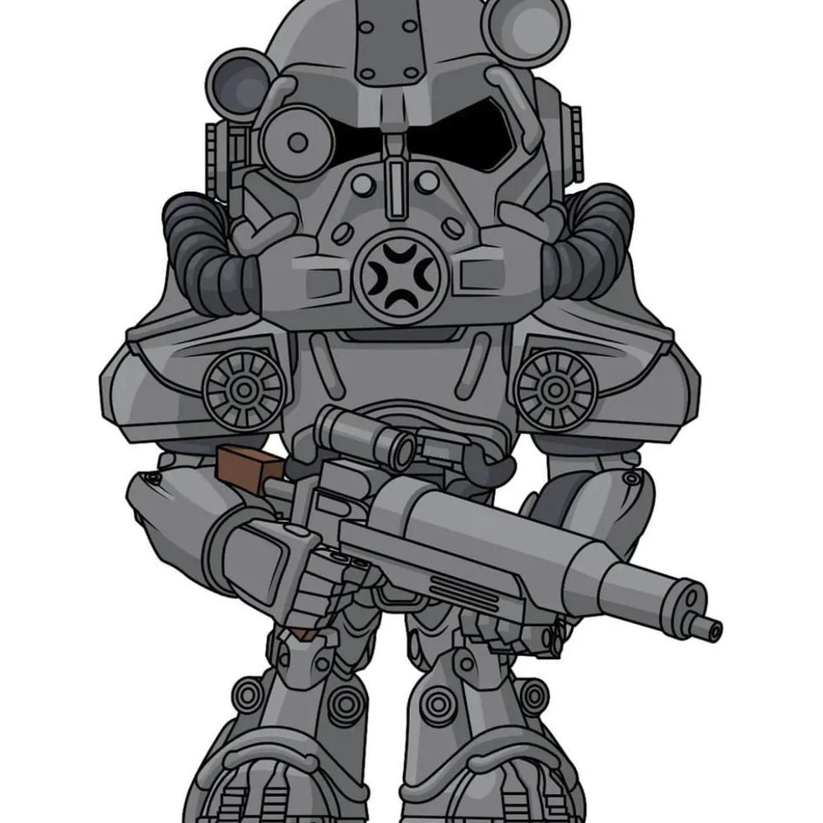Fallout Vinyl Figur T-60 Power Armor 11 cm