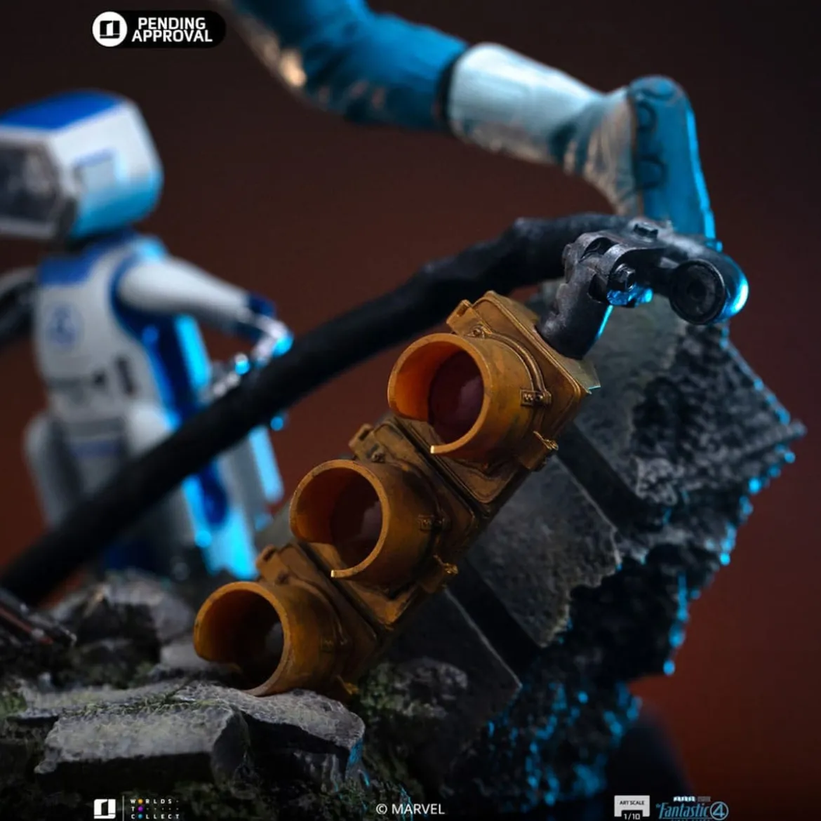 Fantastic Four Art Scale Statue 1/10 Mr. Fantastic and H.E.R.B.I.E 26 cm
