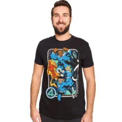 Fantastic Four - Characters T-Shirt schwarz