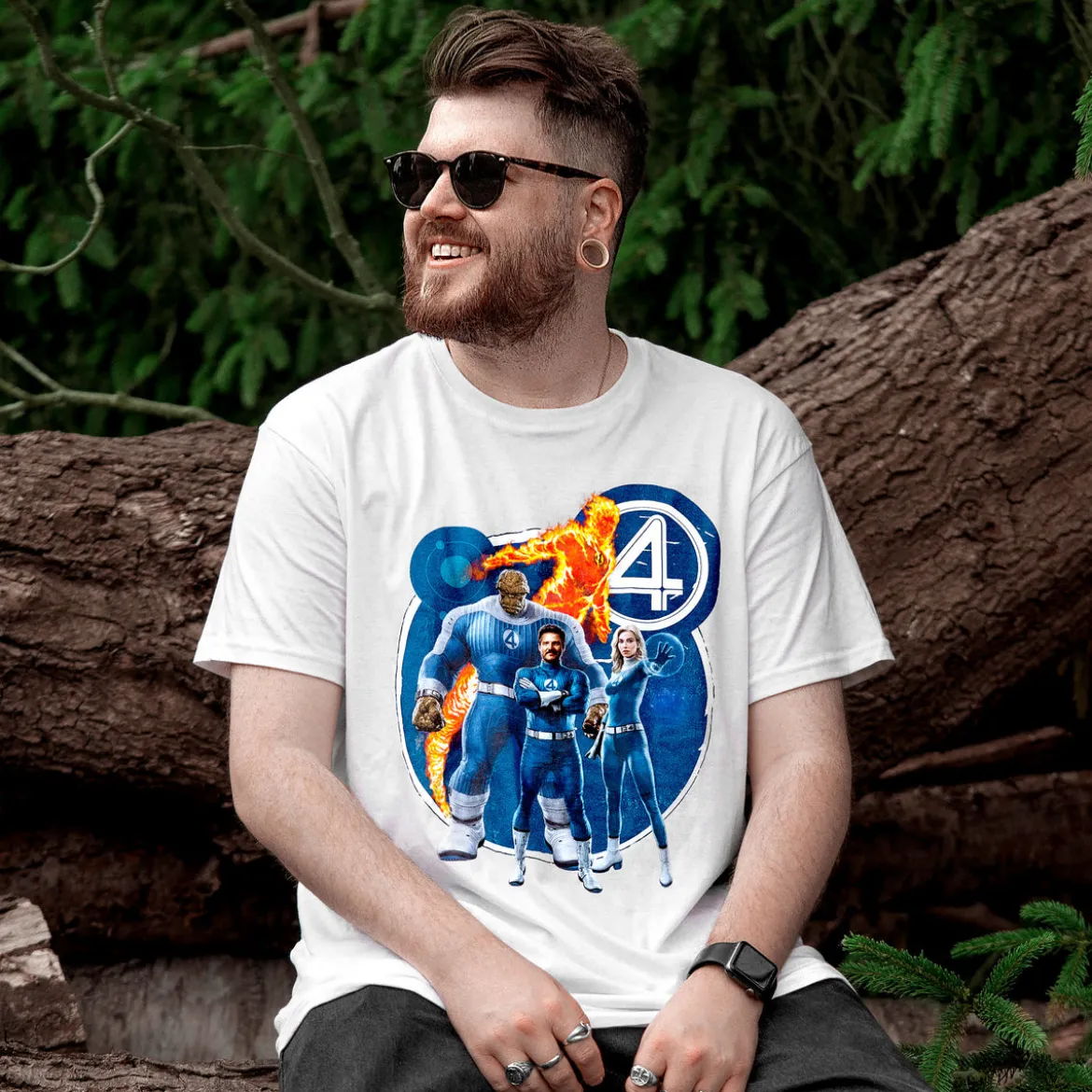 Fantastic Four - Group T-Shirt weiß