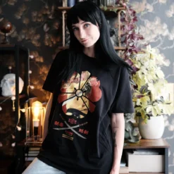 Female Assassin T-Shirt für Kill Bill Fans schwarz