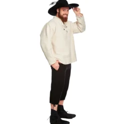 Filzhut mit Feder schwarz