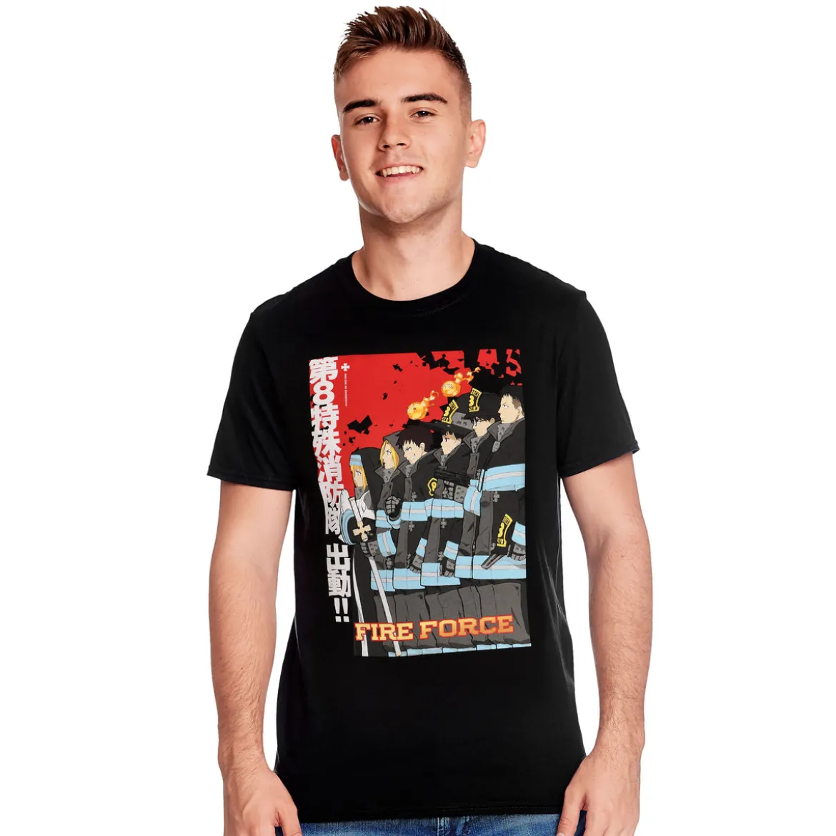 Fire Force - Poster T-Shirt schwarz