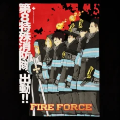 Fire Force - Poster T-Shirt schwarz