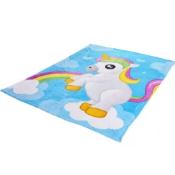 Flauschdecke mit Einhorn