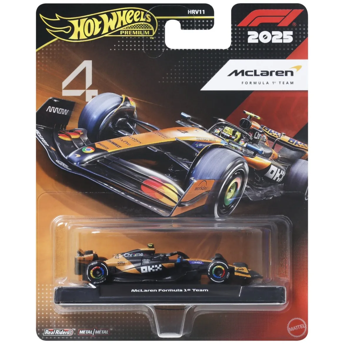 Formel 1 Hot Wheels Premium Die-Cast Fahrzeug 1:64 Team McLaren: Driver 2