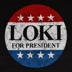 For President Hoodie für Loki Fans schwarz