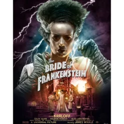 Frankensteins Braut Kunstdruck Bride of Frankenstein (Color Variant) by Ruiz Burgos 61 x 46 cm - ungerahmt