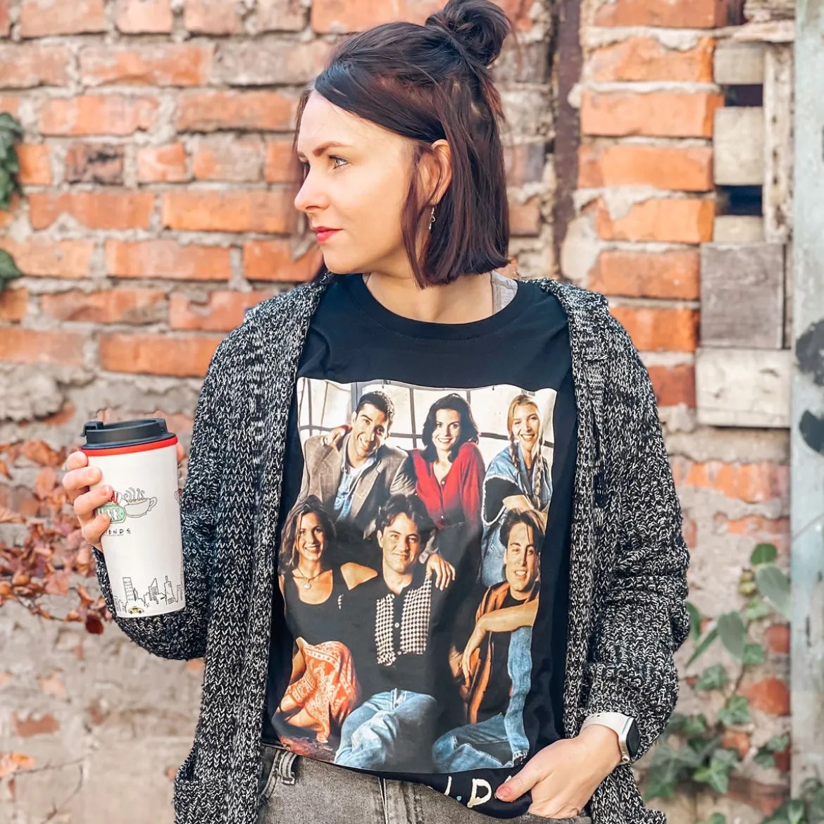Friends - Group T-Shirt schwarz
