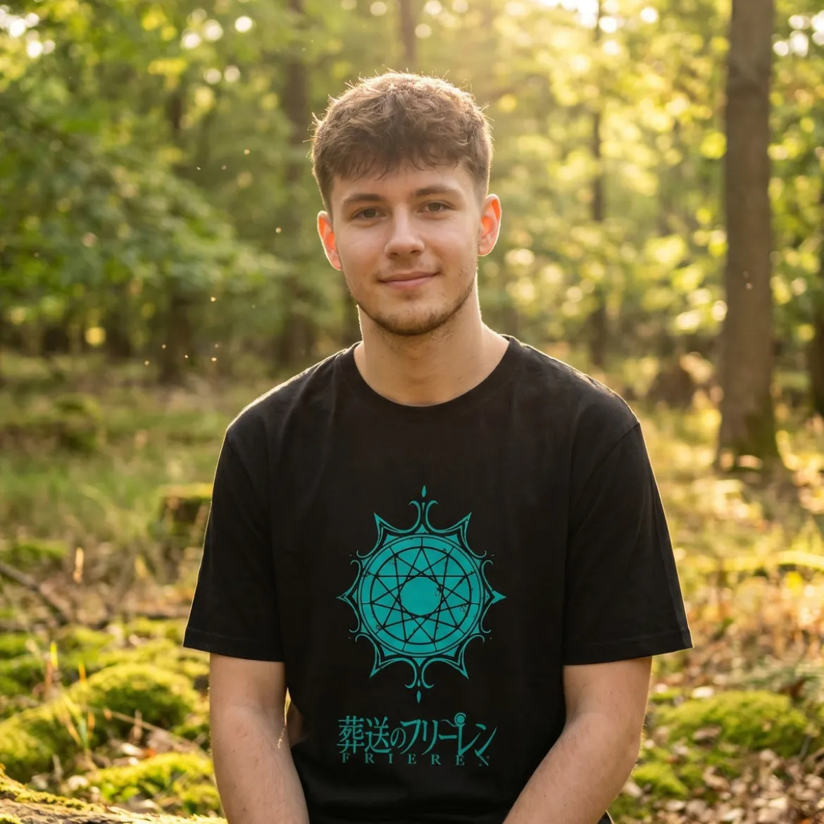 Frieren - Symbol T-Shirt schwarz