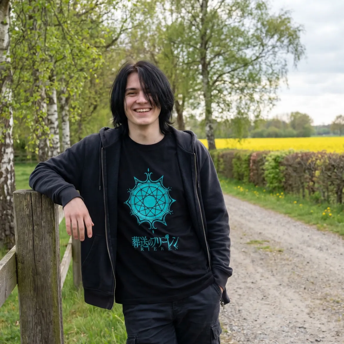 Frieren - Symbol T-Shirt schwarz
