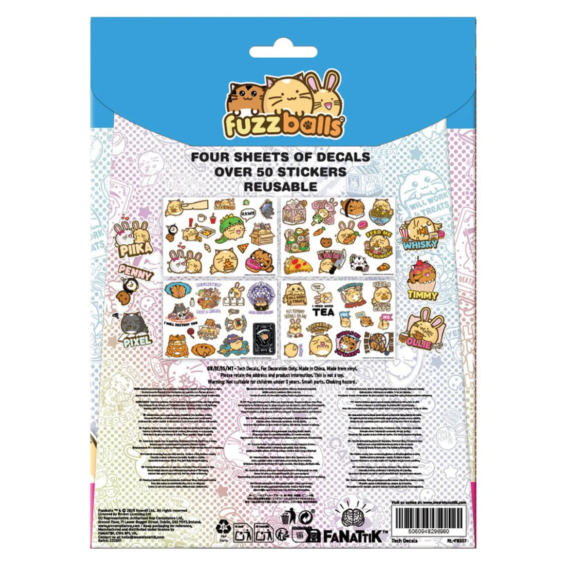 Fuzzballs Tech Sticker Pack