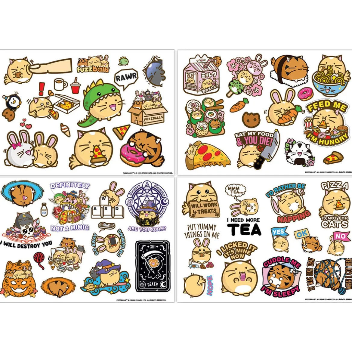 Fuzzballs Tech Sticker Pack