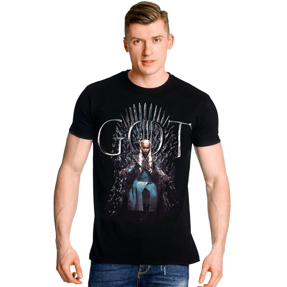 Game of Thrones - Daenerys For The Throne T-Shirt schwarz