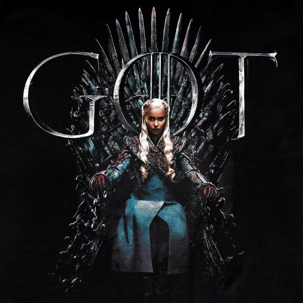 Game of Thrones - Daenerys For The Throne T-Shirt schwarz