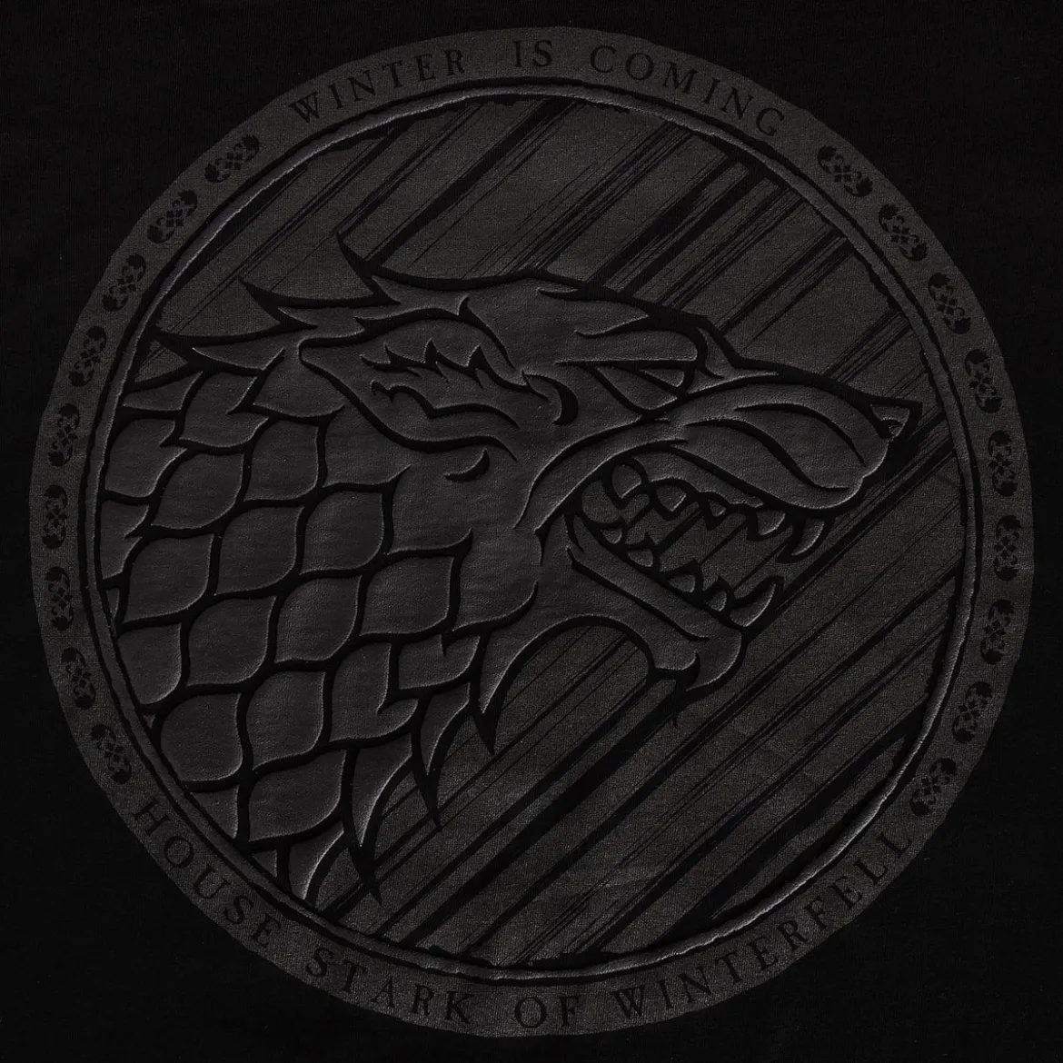 Game of Thrones - Dark Stark 3D Logo T-Shirt schwarz