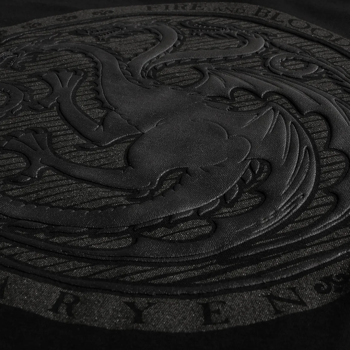Game of Thrones - Dark Targaryen 3D Logo T-Shirt schwarz