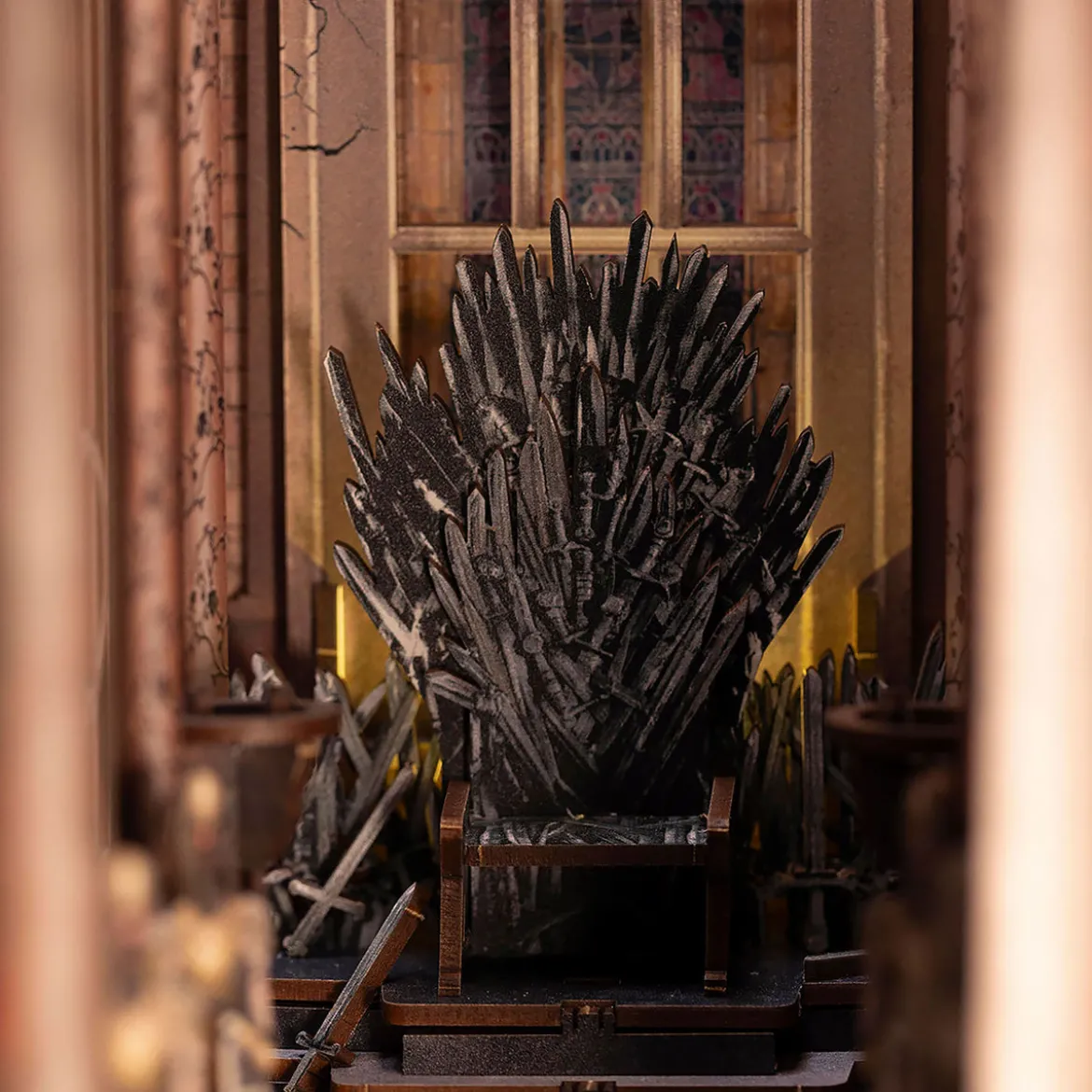 Game of Thrones - Eiserner Thron Book Nook Modell Bausatz Holz