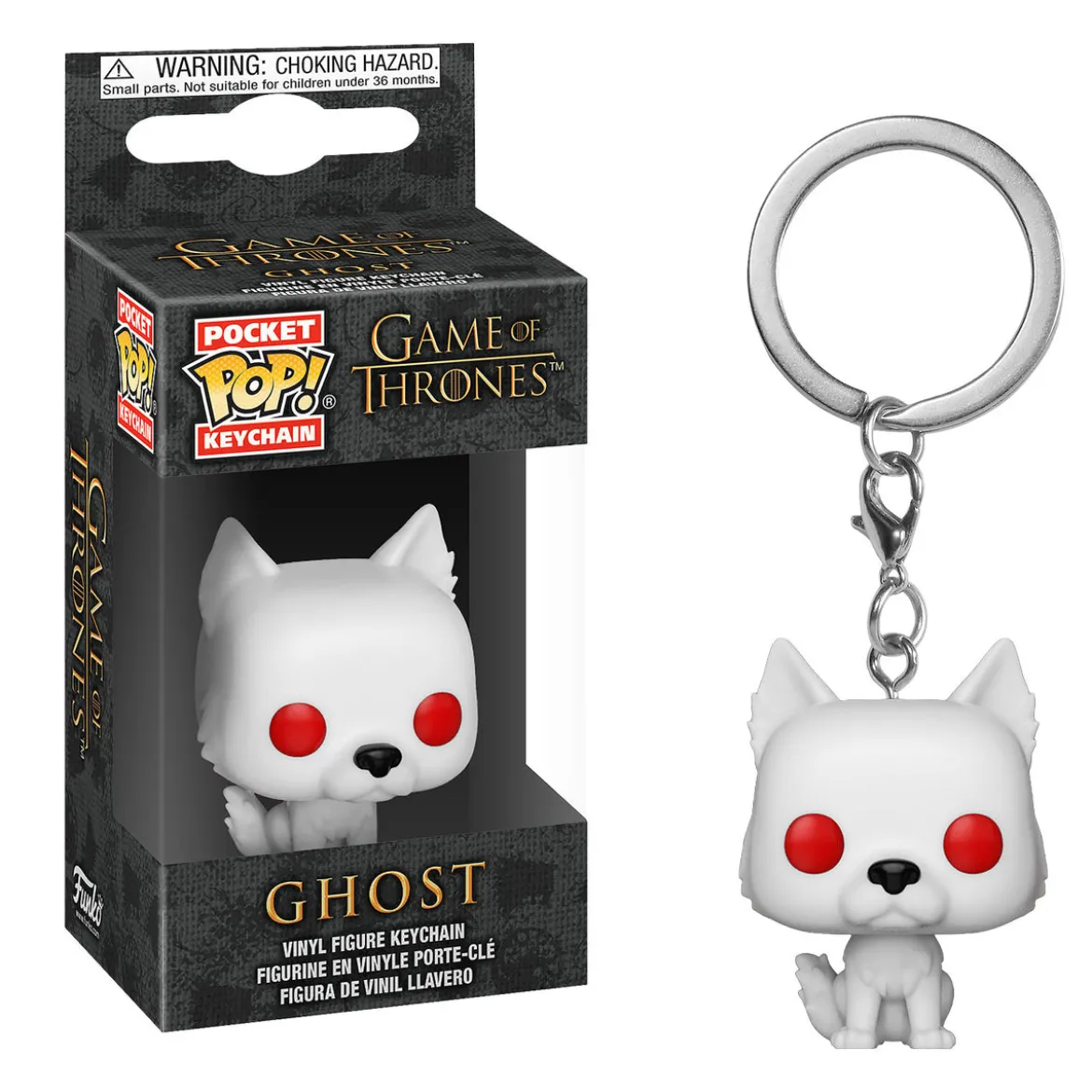 Game of Thrones - Ghost Funko Pop Schlüsselanhänger