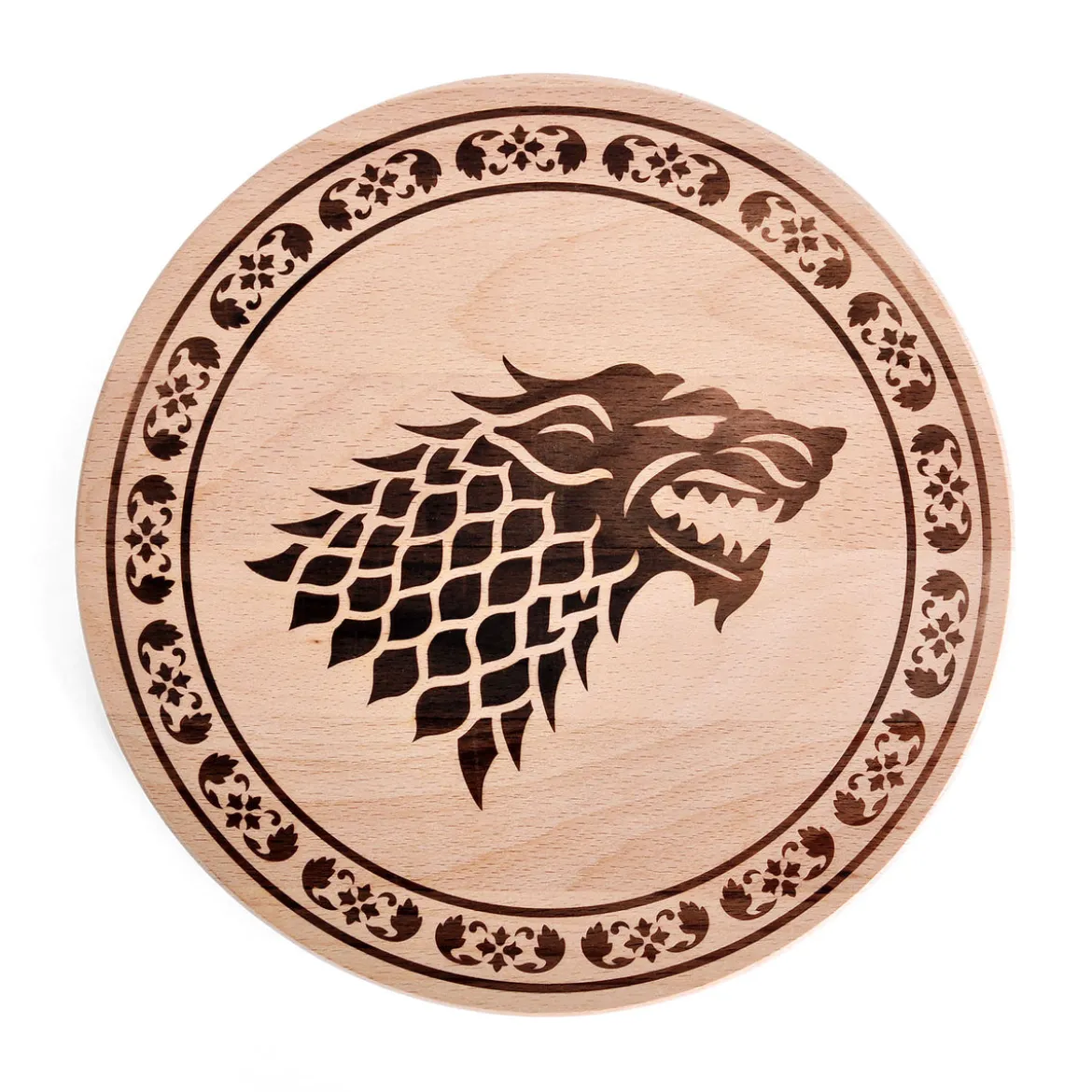 Game of Thrones - House Stark Schneidebrett Buche