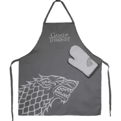 Game of Thrones - House Stark Schürze mit Ofenhandschuh