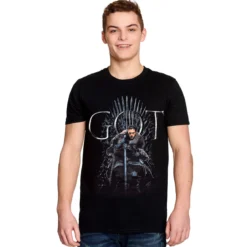 Game of Thrones - Jon Snow For The Throne T-Shirt schwarz