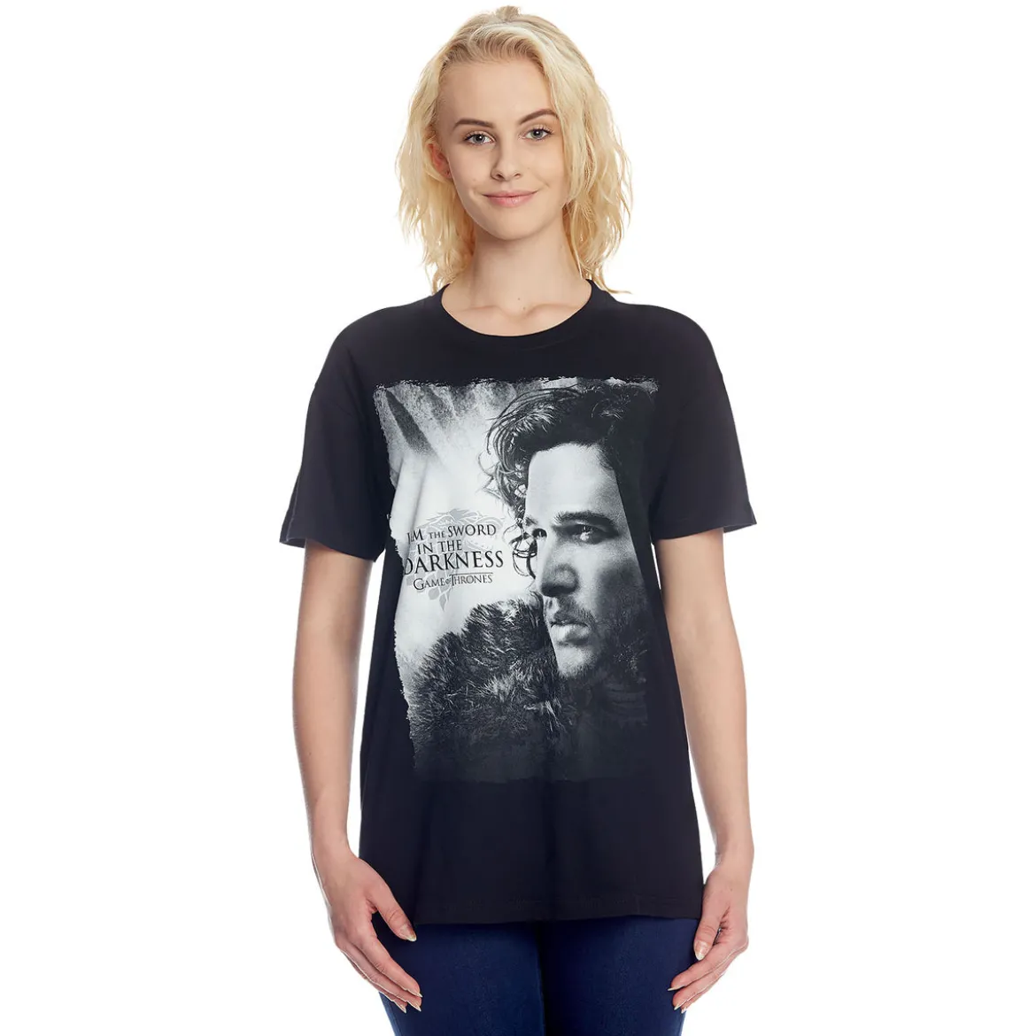 Game of Thrones - Jon Snow Sword in Darkness T-Shirt schwarz