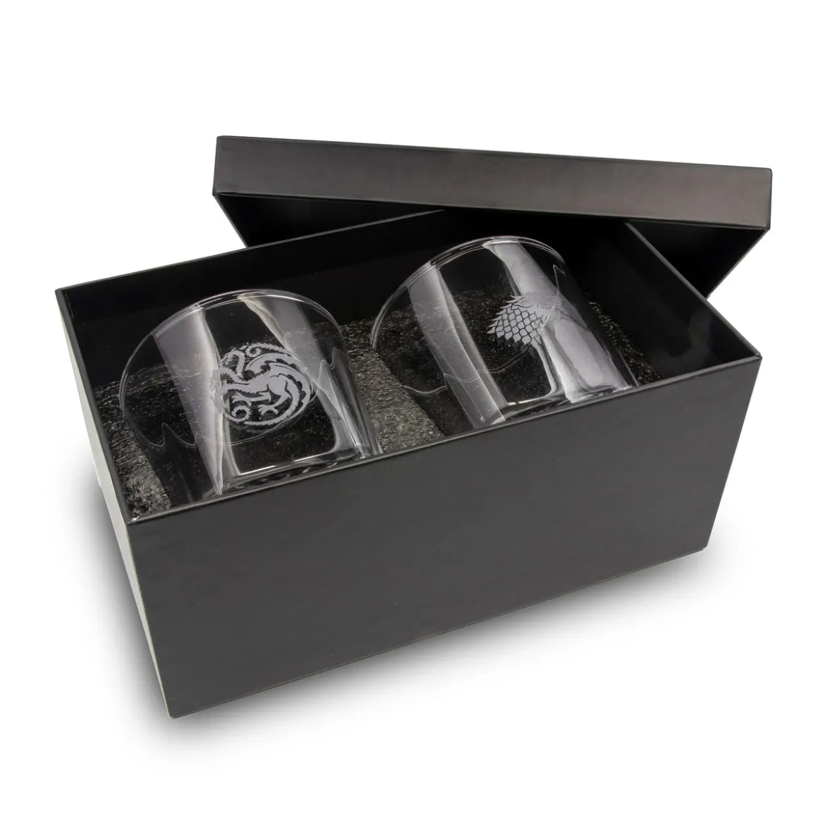 Game of Thrones - Targaryen und Stark Wappen Gläser 2er Set