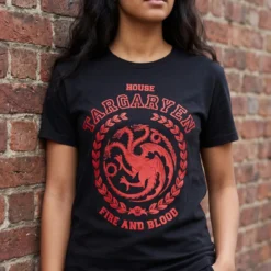 Game of Thrones - Targaryen Wappen T-Shirt schwarz