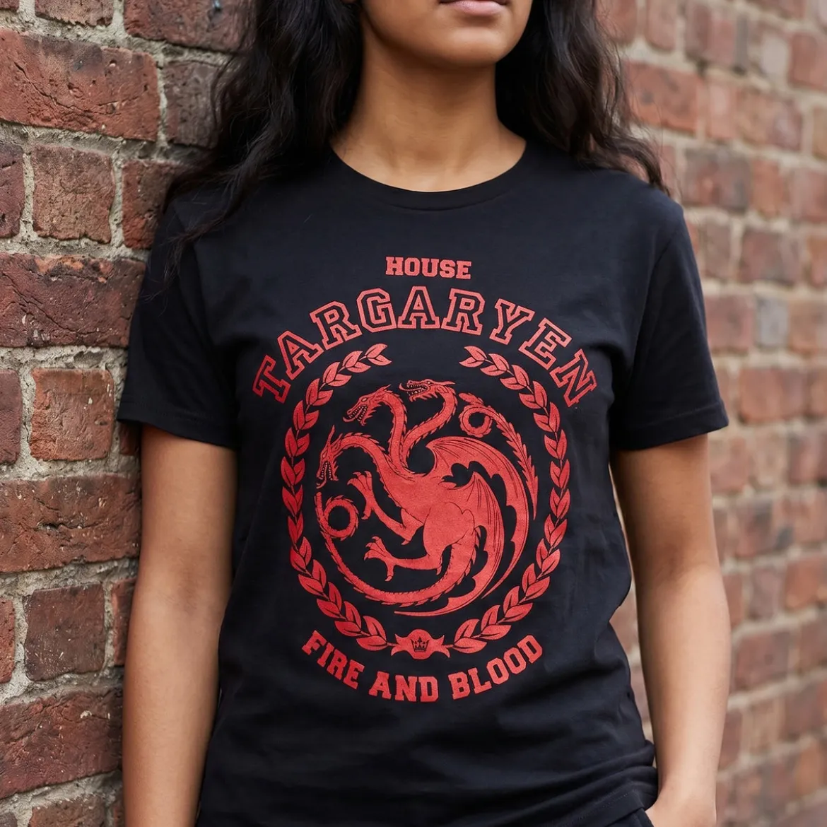 Game of Thrones - Targaryen Wappen T-Shirt schwarz