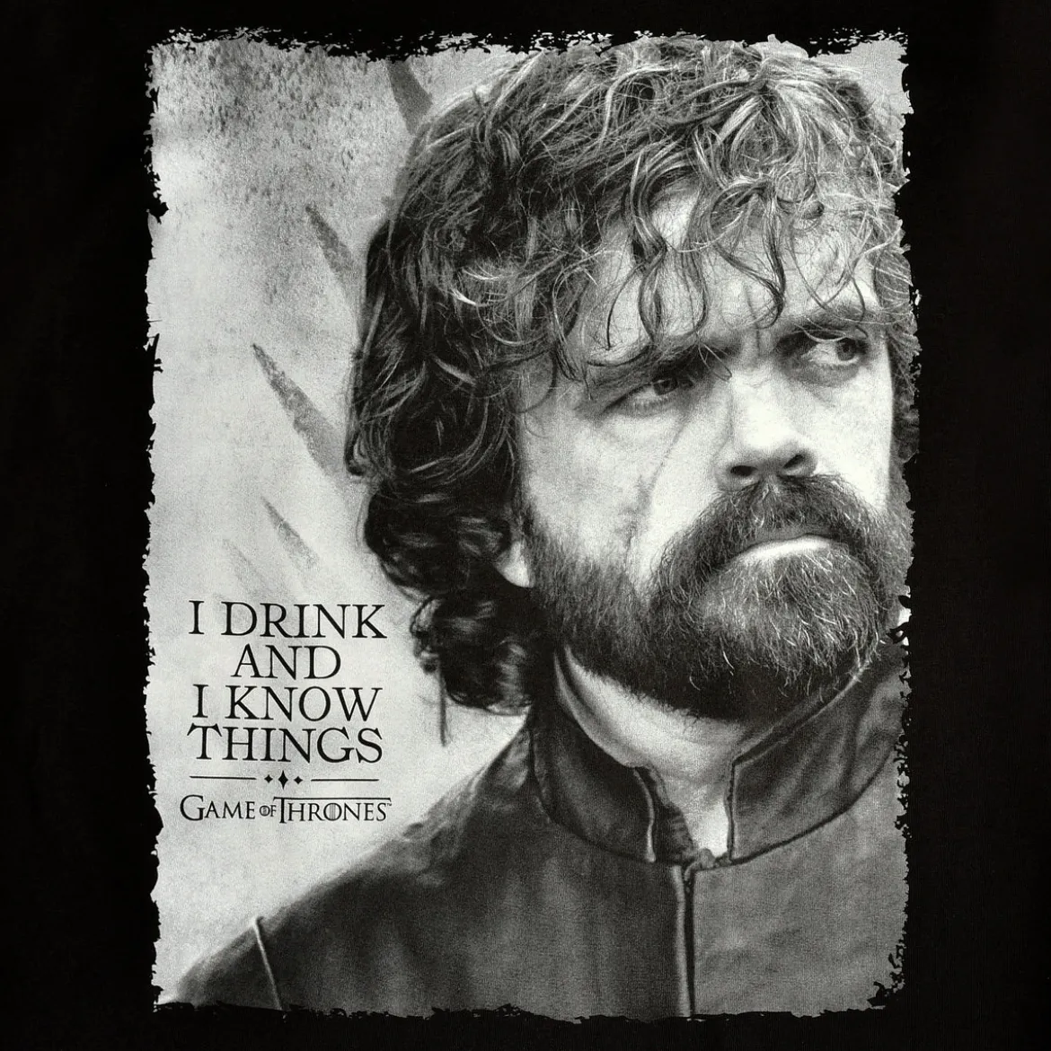 Game of Thrones - Tyrion Drink And Know Things T-Shirt schwarz