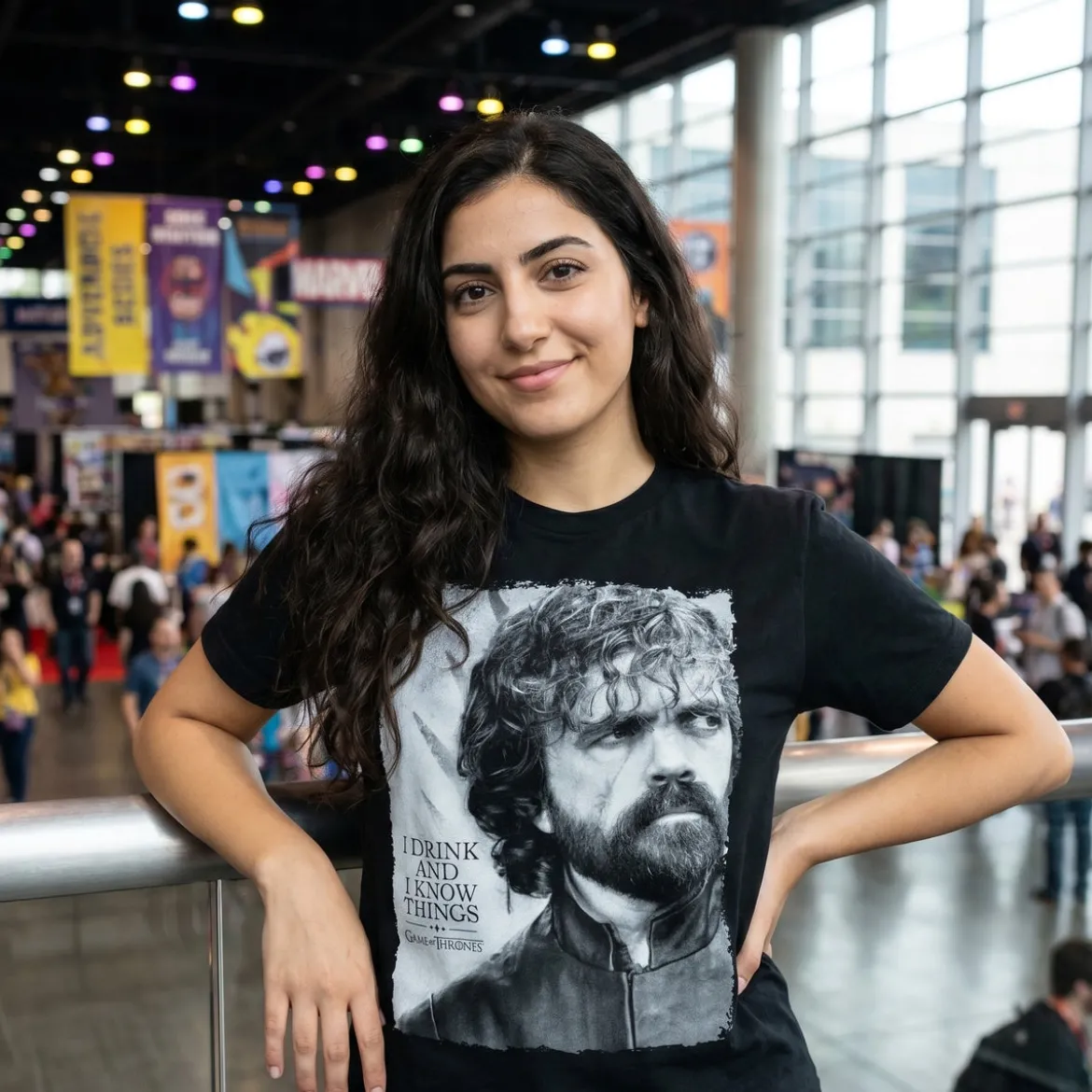 Game of Thrones - Tyrion Drink And Know Things T-Shirt schwarz