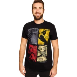 Game of Thrones - Wappen distressed T-Shirt schwarz