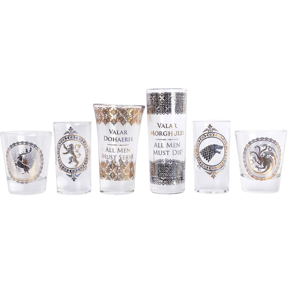 Game of Thrones - Wappen Shots Gläser 6er Set