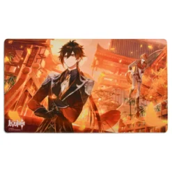 Genshin Impact - Devil Mission The Approaching Star - Zhongli und Tartaglia Mousepad