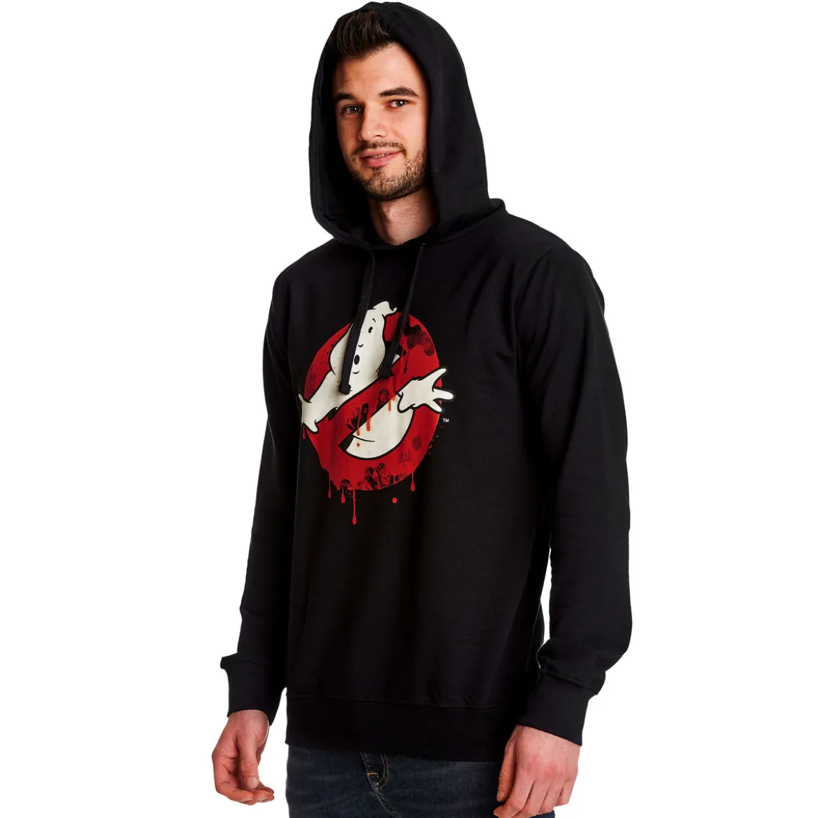 Ghostbusters - Glow in the Dark Logo Hoodie schwarz