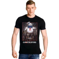 Ghostbusters - Marshmallow Man T-Shirt schwarz