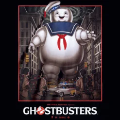 Ghostbusters - Marshmallow Man T-Shirt schwarz